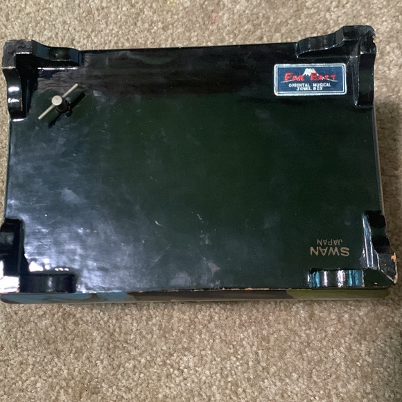 Vintage Far East Swan Japan Oriental Musical Jewel Box - Picture 10 of 16